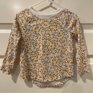 Cat & Jack Floral Long-sleeve Shirt. Size 2T.